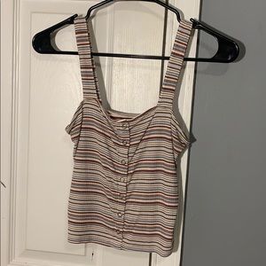 american eagle striped tank top